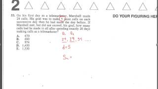 Famous ACT Test 2 Math. Question 53. Wealth