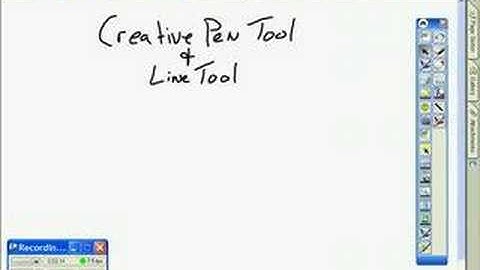 Teaching drawing tools for a smart board