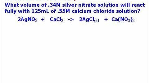 Solution Stoichiometry ChemCast