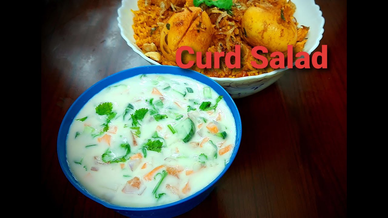 Curd Salad Recipe തൈര് സാലഡ് Raita Recipe Onion Tomato Curd