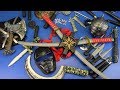 Toys NINJA Weapons Toys for Kids !. Ninja Guns & Equipment- Swords,Shuriken,Nunchucks..Box of Toys