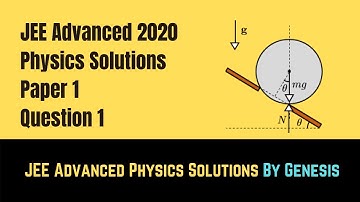 P1Q1| Do you understand Toppling of Rigid Bodies? Try this! | JEE Advanced 2020 Solution Physics
