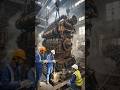 🚧 Giant Engine Installation 😱 | Factory Power Beast 💥 #shorts