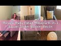 Review Baby Relax Mikayla 4-in-1 Swivel Glider Rocker Recliner Chair, Gray Microfiber