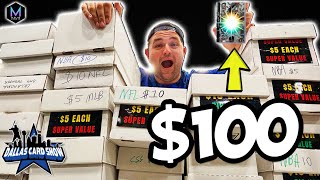 Found A $100 Card in a $5 Value Box at the Dallas Card Show! 🤯