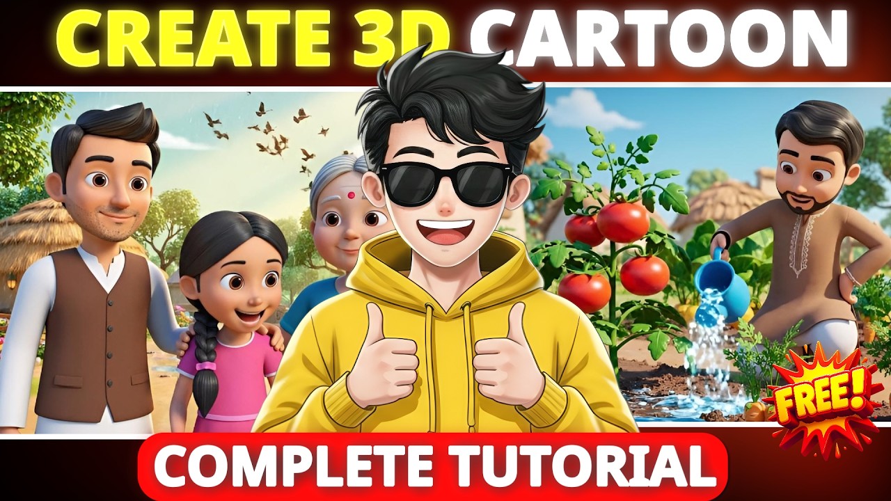 How to Make 3D Cartoon Animation Stories 🚀 | Cartoon Video Kaise Banaye ...