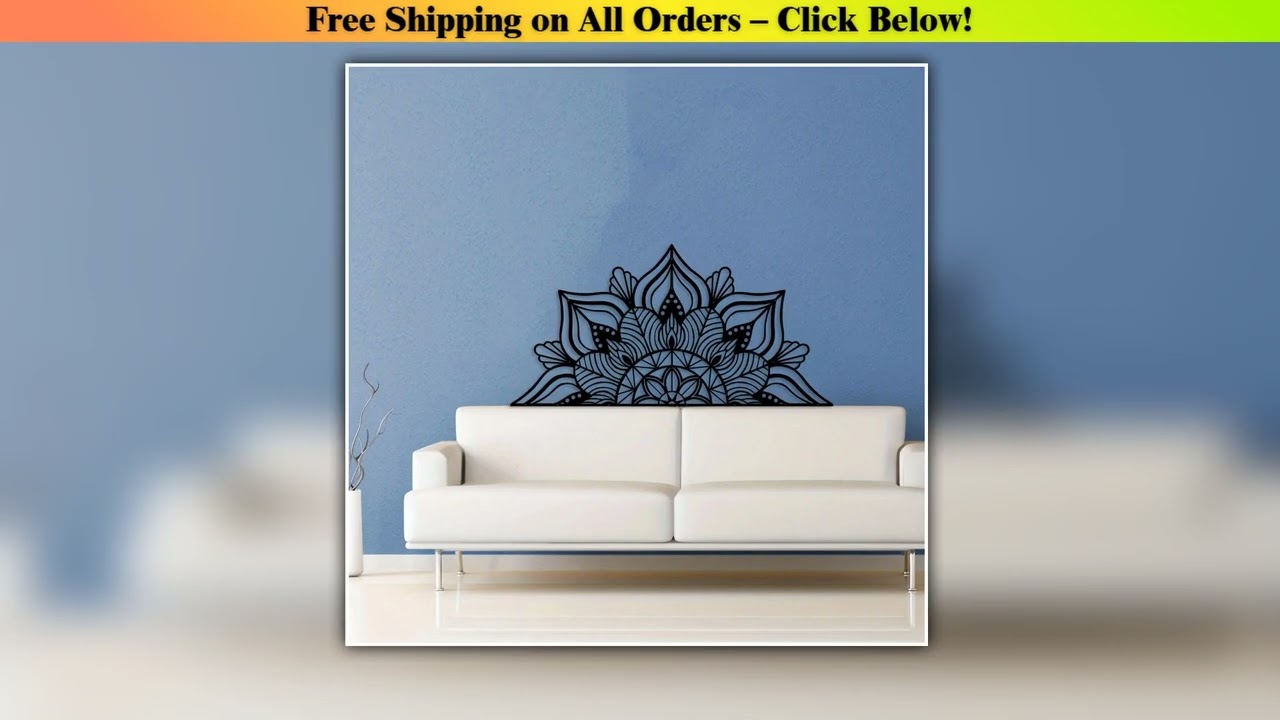 DDPNKL Large Metal Mandala Wall Art, Unique Lotus Flower Wall Decor, Suitable for Office and Home