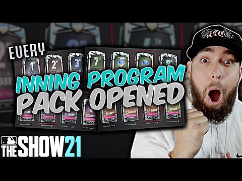 I Opened EVERY Inning Program Pack AT ONCE! MLB The Show 21 Diamond Dynasty!