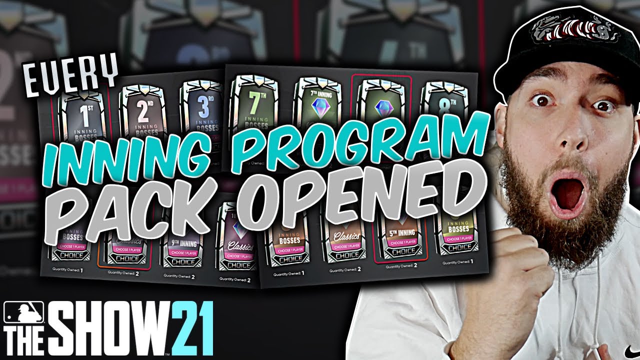 I Opened EVERY Inning Program Pack AT ONCE! MLB The Show 21 Diamond Dynasty!