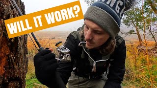 Catching Trout with NO REEL HANDLE (Not easy)