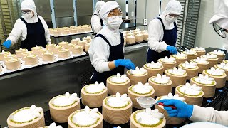 oddly satisfying! various cake mass production in korean cake factory top3 - korean street food