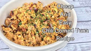 Cheap and Easy Chili Corned Tuna with Eggs Recipe, Family on Budget | Filipino Food 🥘