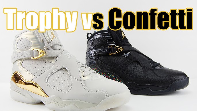 The Air Jordan 8 C&C 'Black and Metallic Gold' Up Close and