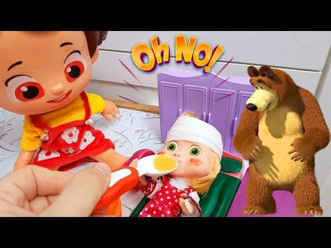 Defne ile oyun vakti,Olamaz maşa hasta oldu niloya ona çorba yaptı