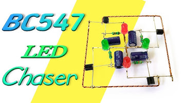 Amazing LED chaser with transistor || BC547 || by es tech knowledge