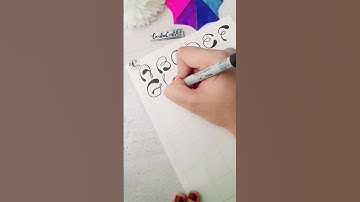 New Font Letters Part 1 #lettering #calligraphy #shorts #youtubeshorts