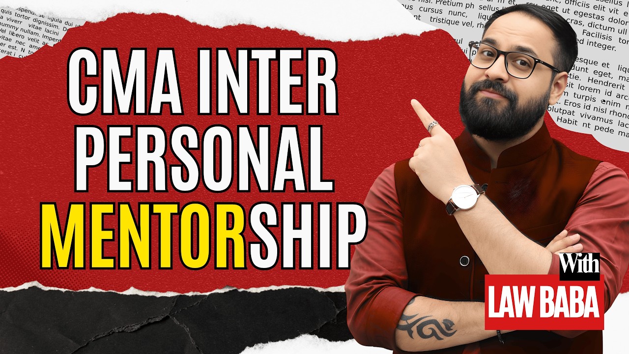 CMA Inter Personal Mentorship Session 1 - YouTube