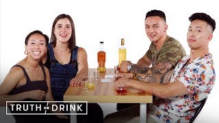Best Friends Go On a Double Blind Date (Briana, Cat, Antonio, \& Kwan) | Truth or Drink | Cut