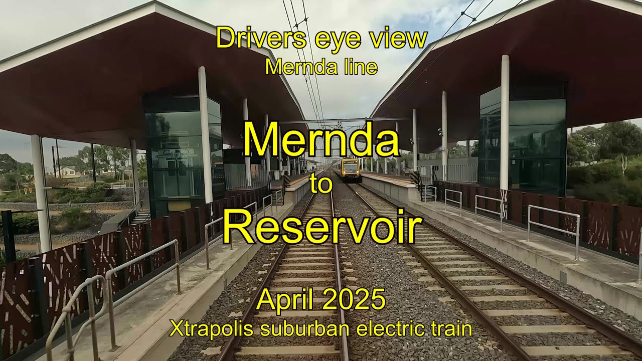 Drivers eye view, Mernda to Reservoir, Apr 2025