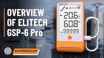 Overview of  Elitech GSP-6 Pro Temperature & Humidity Data Logger