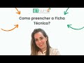 Como preencher a Ficha Técnica?  -  IBTNUTRI