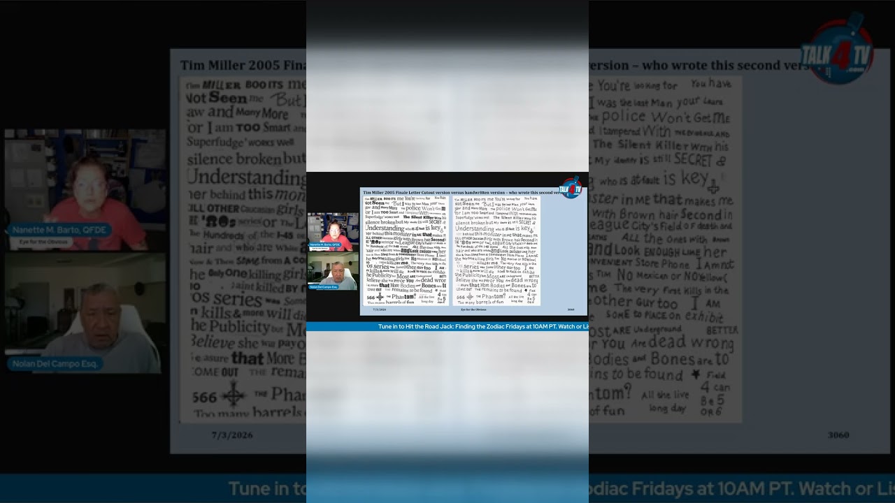 Reading the chilling 'Tim Miller' letter