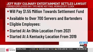 Jeff Ruby restaurant group settles class-action lawsuit