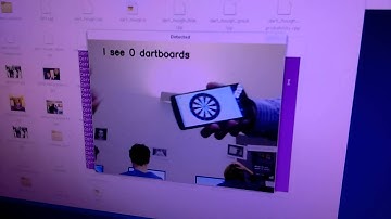Real time dart board detector