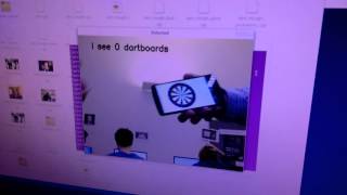Real time dart board detector