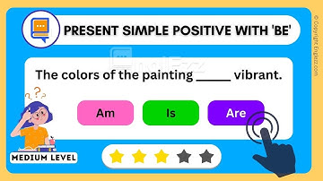 Present Simple Tense Positive Intermediate Quiz 😍 Verb to Be Grammar Quiz। English Grammar Test