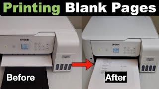 Epson ET 2800 Printing Blank Pages - Fix In 1 Step With Auto Print Head Cleaning.