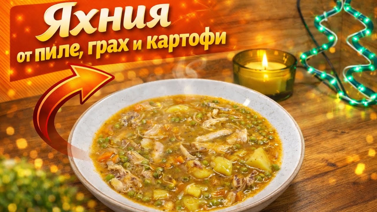 Бюджетна вечеря за 40 минути | Яхния с пиле, грах и картофи