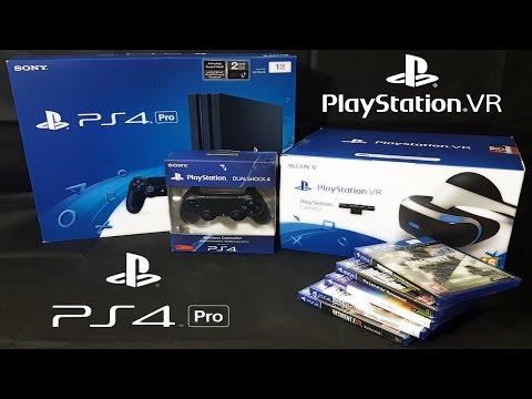 PS4 Pro and PSVR Unboxing - PlayStation 4 Pro and PlayStation VR