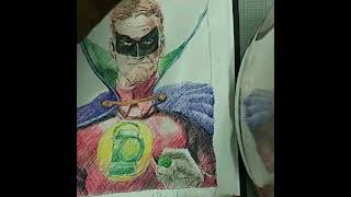 GREEN LANTERN (ALAN SCOTT)👨🏼👕💍!!! TIME LAPSE DRAWING!!!