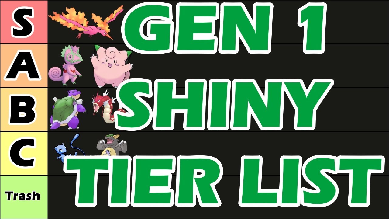The BEST and WORST Shiny Pokemon Of Generation 1!