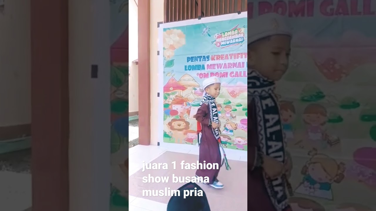 juara 1 fashion show busana muslim cowok, keren banget 🥰