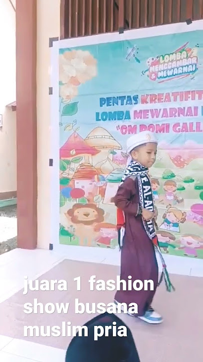 juara 1 fashion show busana muslim cowok, keren banget 🥰