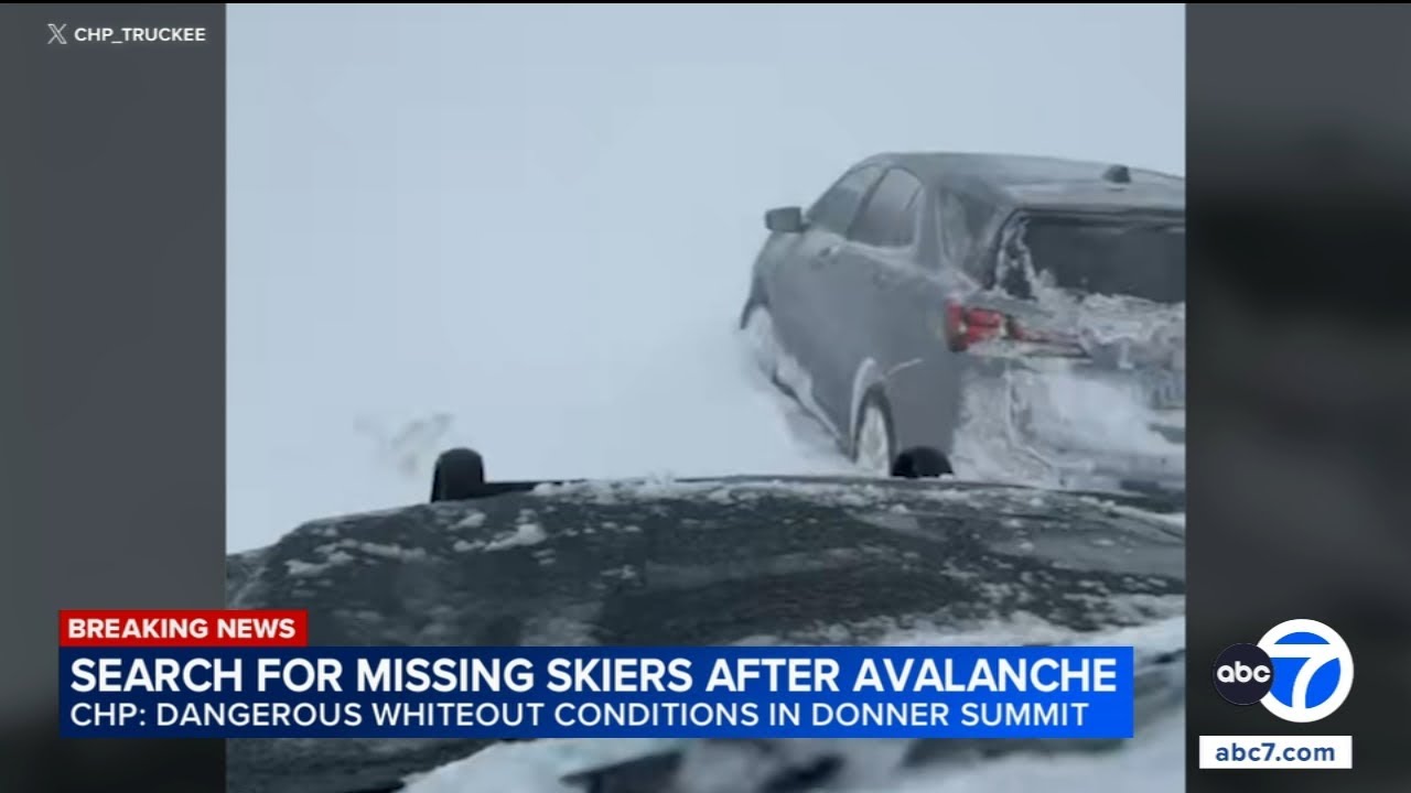 Up to 10 skiers missing after avalanche near Donner Pass in Sierra Nevada