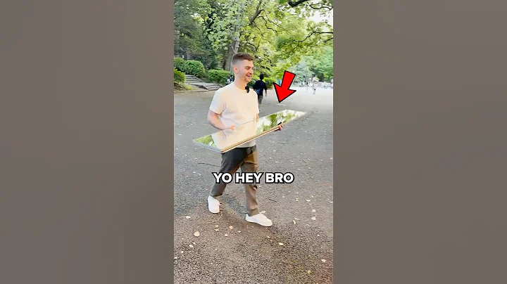 I Asked A Street Artist To Paint My Giant Mirror #tokyo