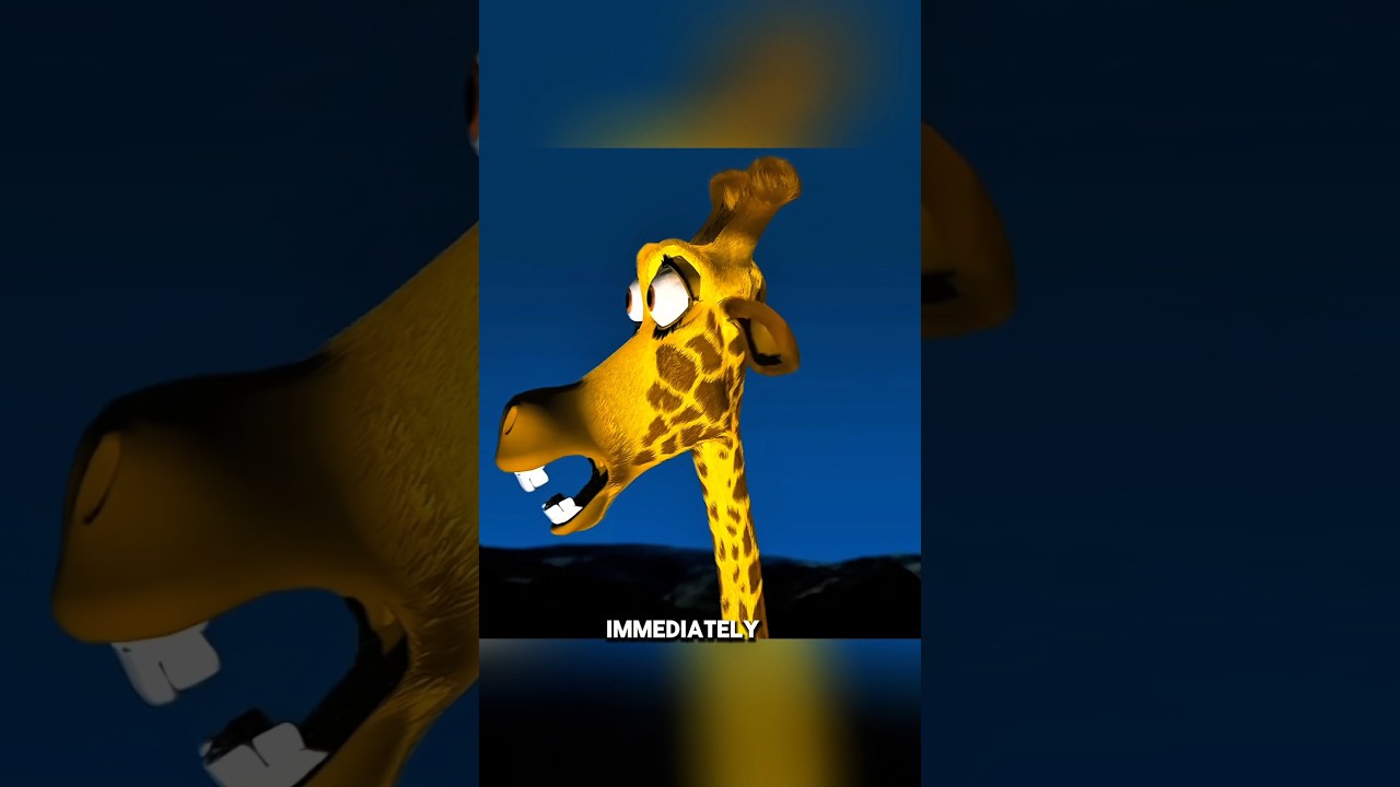 “When the Giraffe Dropped the Moon 😲#shortsfeed #animation
