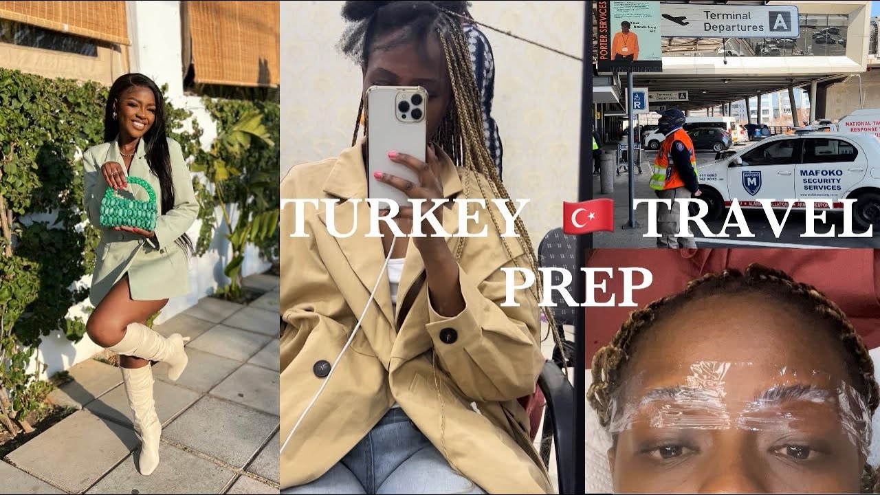 TURKEY 🇹🇷 TRAVEL PREP VLOG • SOLO DATE • GETTING BRAIDS • LASHES • BROW