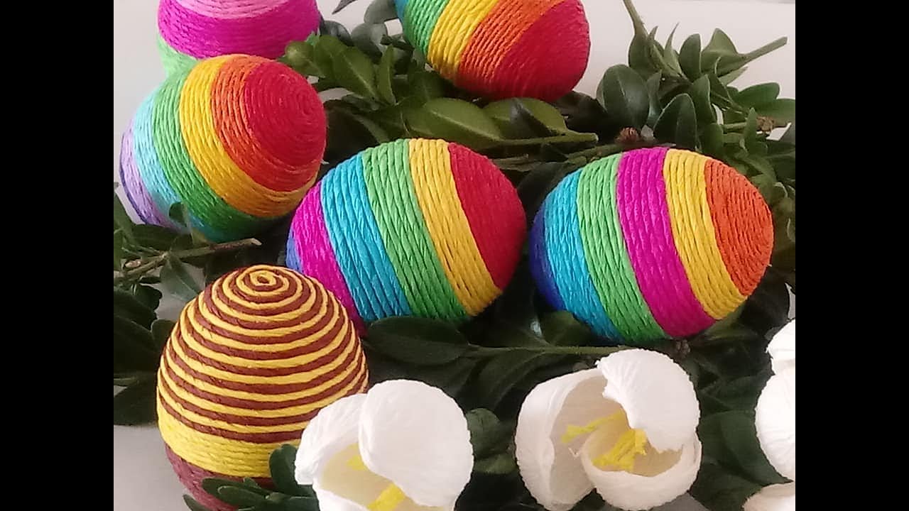 JAJKA OKLEJANE BIBUŁĄ