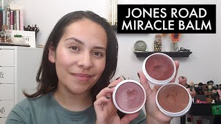 JONES ROAD BEAUTY - MIRACLE BALM - SWATCHES + TRY ON