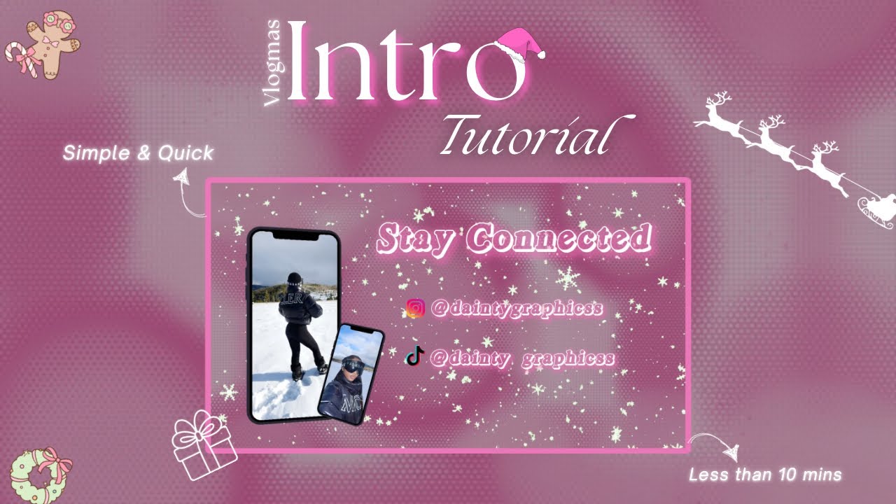 VLOGMAS Intro Tutorial | *Quick & Easy* 🎄🌸 - YouTube
