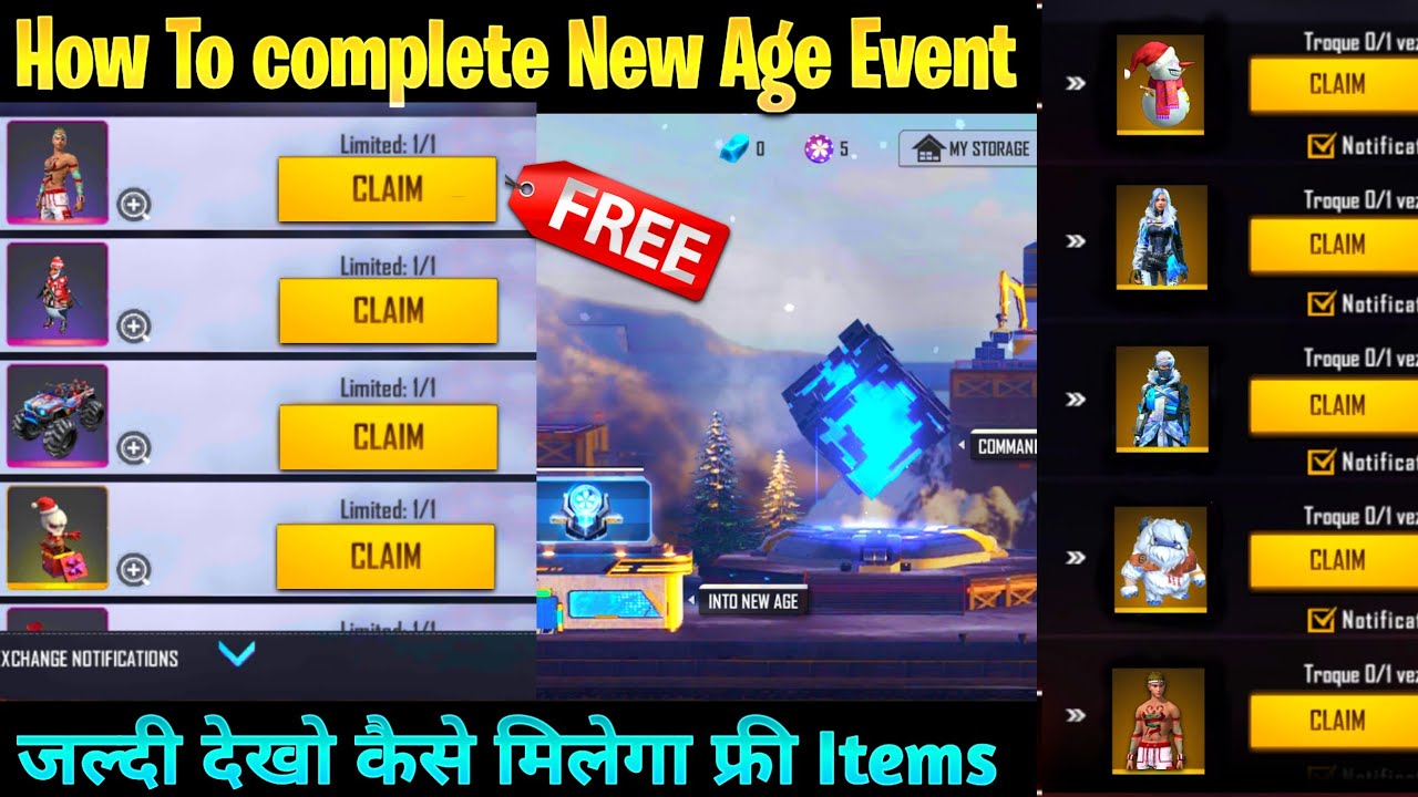How To Complete New age Event Free Fire | Free Fire New Age Event Today | 17 December New Event