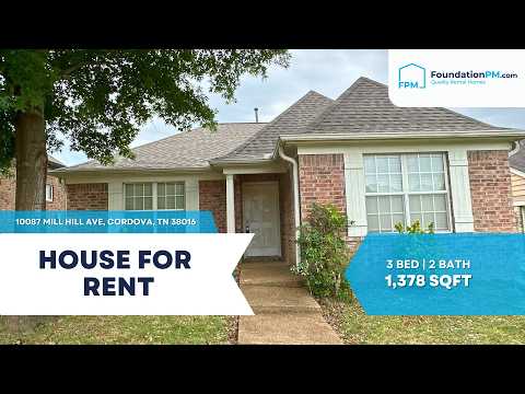 10087 Mill Hill Ave, Cordova, TN home video tour