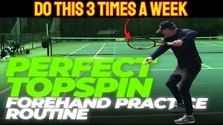 Perfect Topspin Forehand Practice Routine
