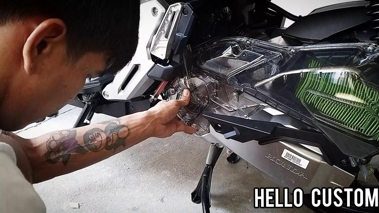 รีวิว แต่ง Transparent CVT COVER for HONDA ADV150 투명 구동계 커버 ADV 150