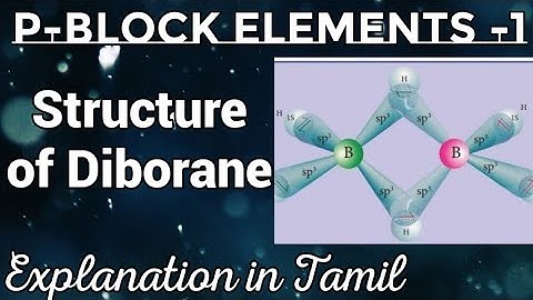 pBE-11/Structure of Diborane/Banana Bond/Explanation in Tamil/TN 12th Std/#neettamil