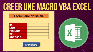 comment enregistrer une macro dans excel